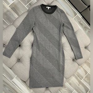 Charlotte Russe Long Sleeve Mini Dress - Size Small - Gray